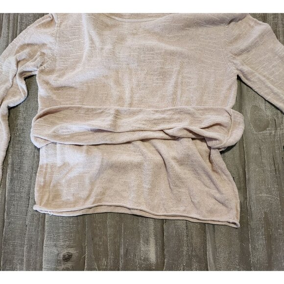 J. Jill Women's Sweater Top Long Sleeve Lightweight Knit Small Tan - Picture 8 of 9